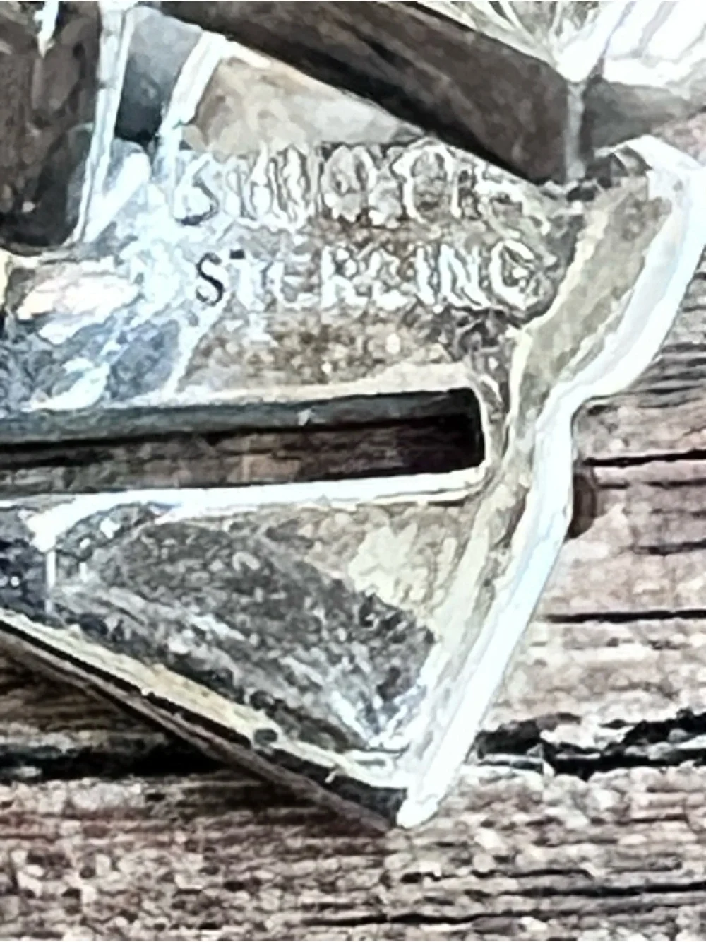 Sterling Silver Geometric Swank cuff links